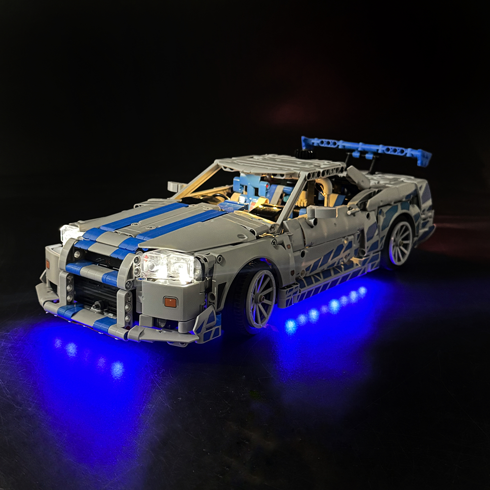 Model Kit Nissan Skyline - BYB LED Light Kit For LEGO
