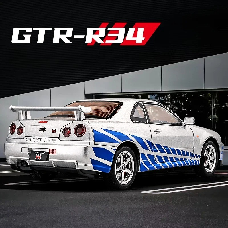 Model Kit Nissan Skyline - 1:24 Nissan GTR R34 Skylin Fast