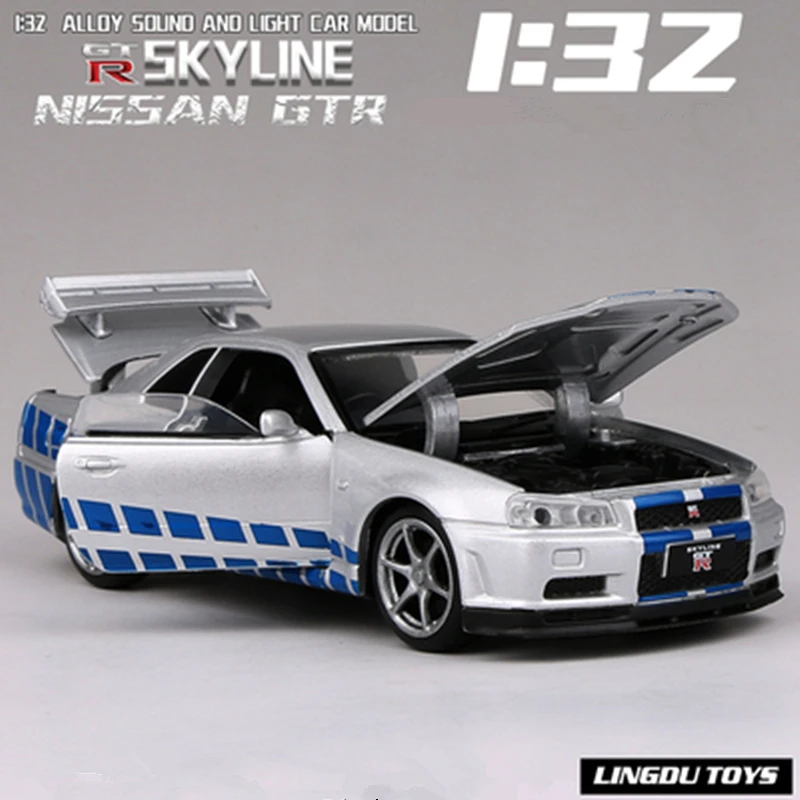 Model Kit Nissan Skyline - 1:32 Skyline Ares GTR R34 Alloy