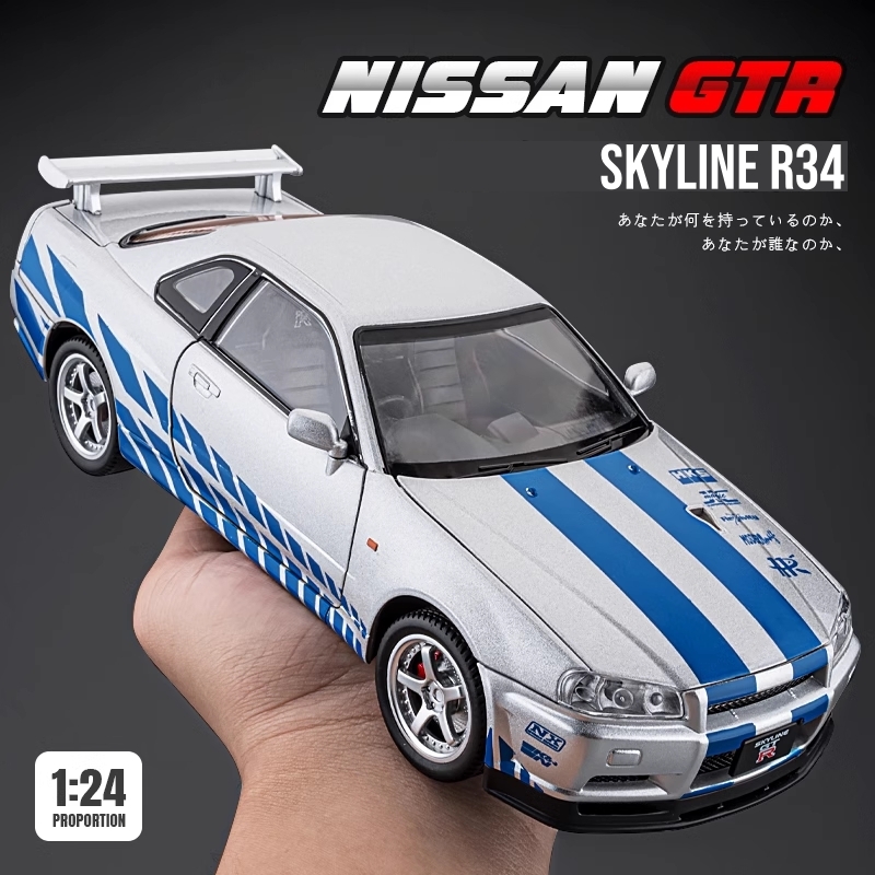 Model Kit Nissan Skyline - 1/24 Nissan Skyline GTR R34 JDM