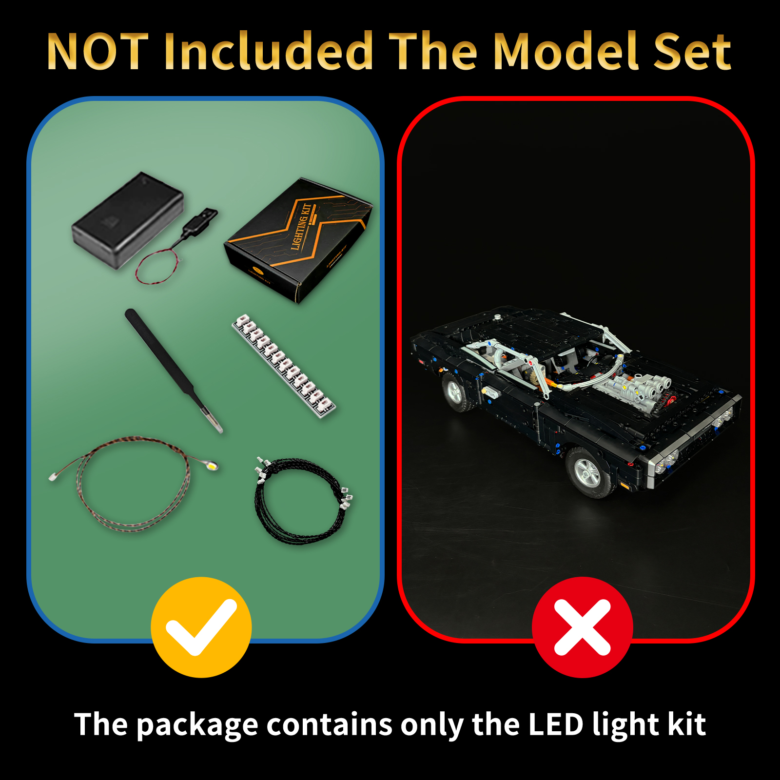 LYBMTWF LED Lighting Kit Compa - مراجعة Model Kit Dodge Charger وسعره