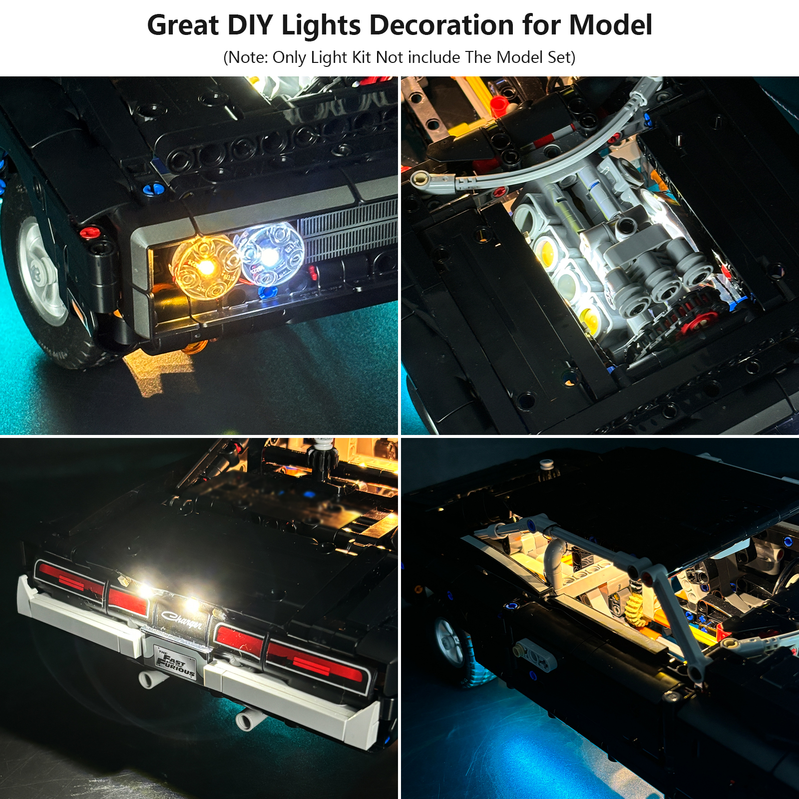 LYBMTWF LED Lighting Kit Compa - مراجعة Model Kit Dodge Charger وسعره