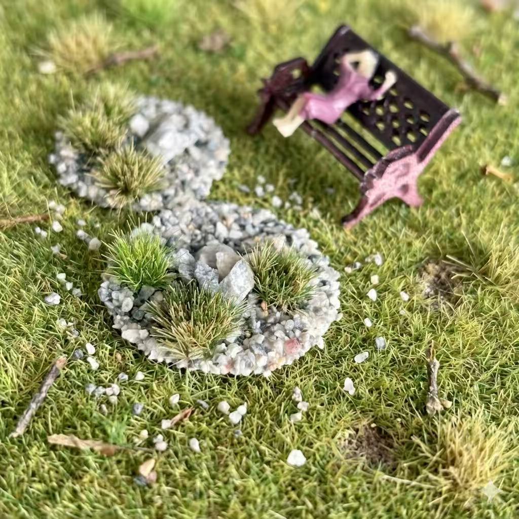 1box Stone Altar and GrassTuft - مراجعة Model Kit Train وسعره