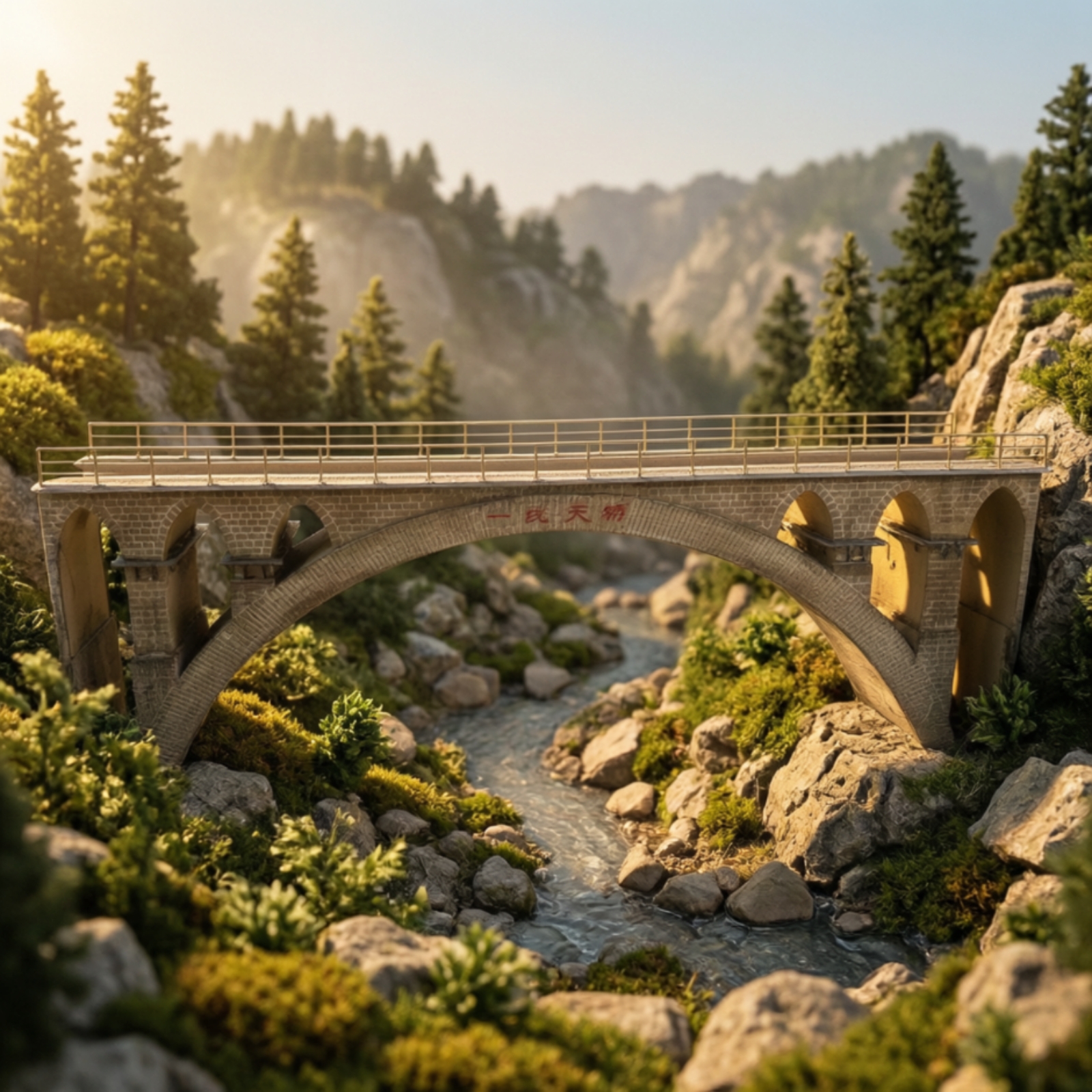 Arched Bridge Model with Instr - مراجعة Model Kit Train وسعره