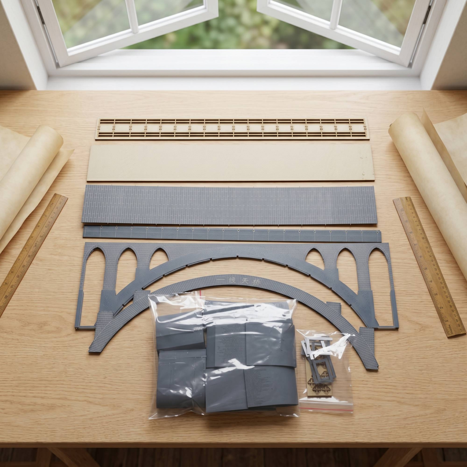 Arched Bridge Model with Instr - مراجعة Model Kit Train وسعره