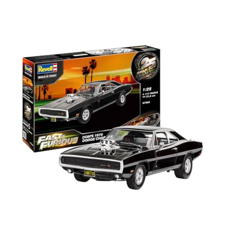 Fast and Furious Dom's 1970 Do - مراجعة Model Kit Dodge Charger وسعره