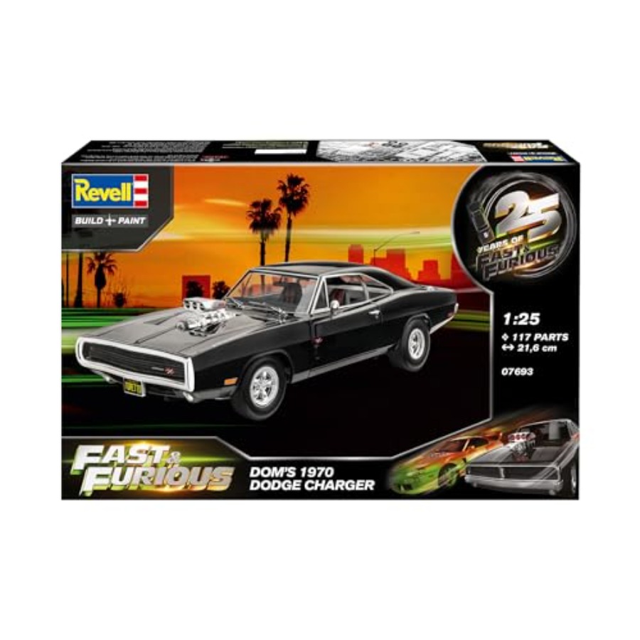 Fast and Furious Dom's 1970 Do - مراجعة Model Kit Dodge Charger وسعره