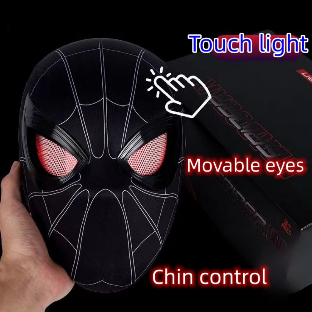 Movie Spidey Mask Eyes Glowing - مراجعة Model Kit Spiderman وسعره