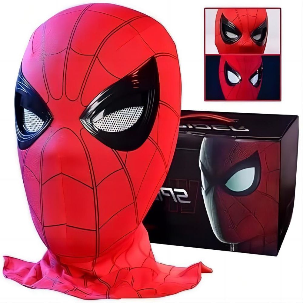 Movie Spidey Mask Eyes Glowing - مراجعة Model Kit Spiderman وسعره