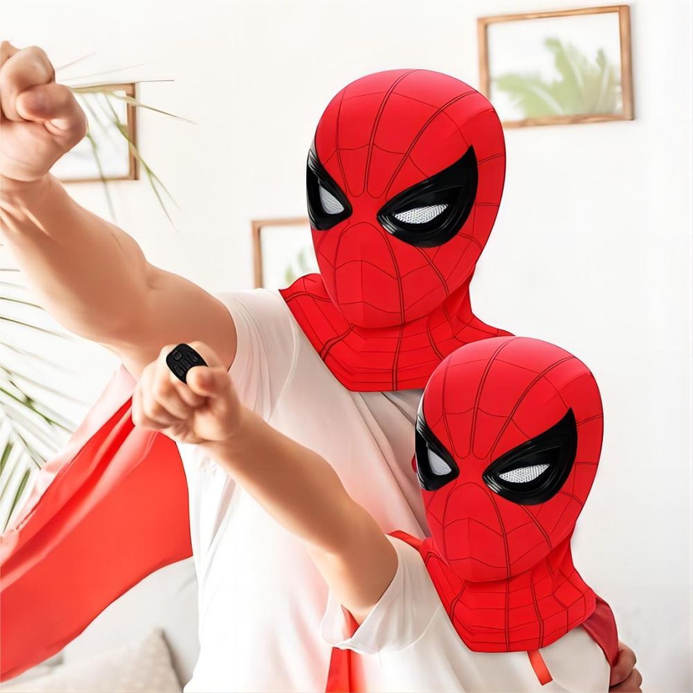Movie Spidey Mask Eyes Glowing - مراجعة Model Kit Spiderman وسعره