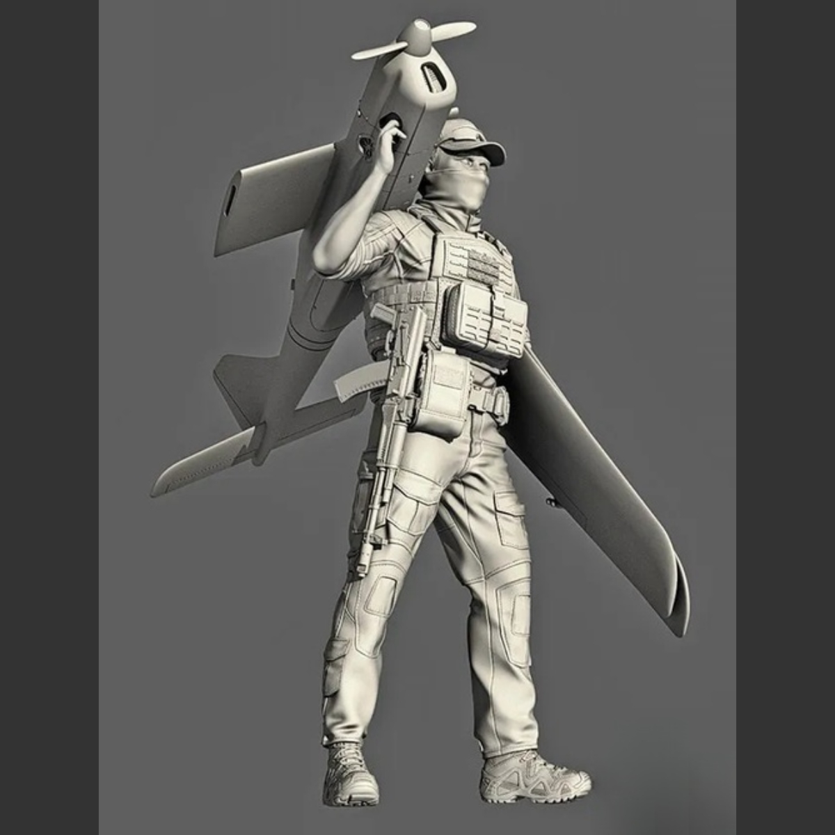 1/16 Resin unpainted model Kit - مراجعة Model Kit Keroro وسعره