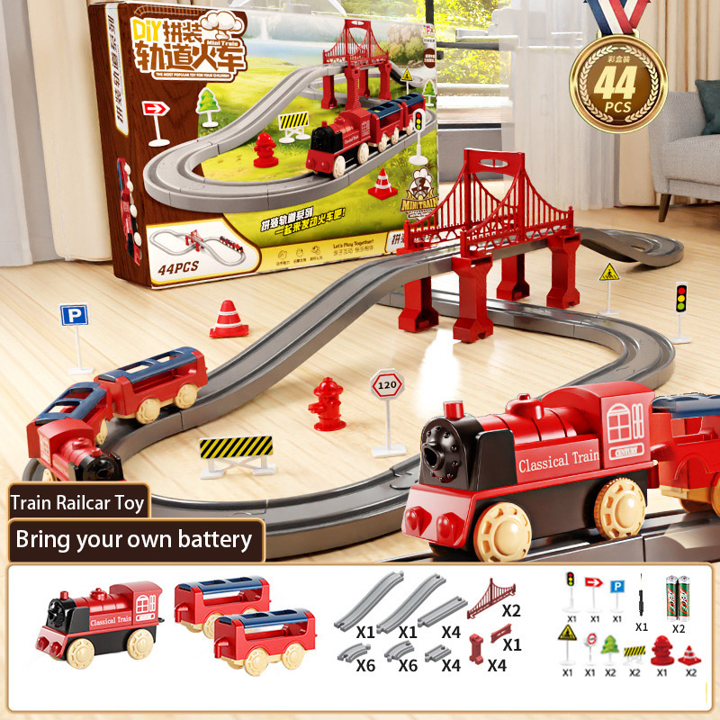 44Pcs/set Electric Train Track - مراجعة Model Kit Train وسعره