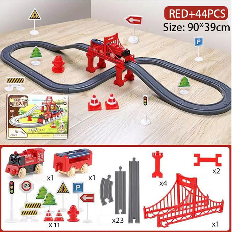 44Pcs/set Electric Train Track - مراجعة Model Kit Train وسعره
