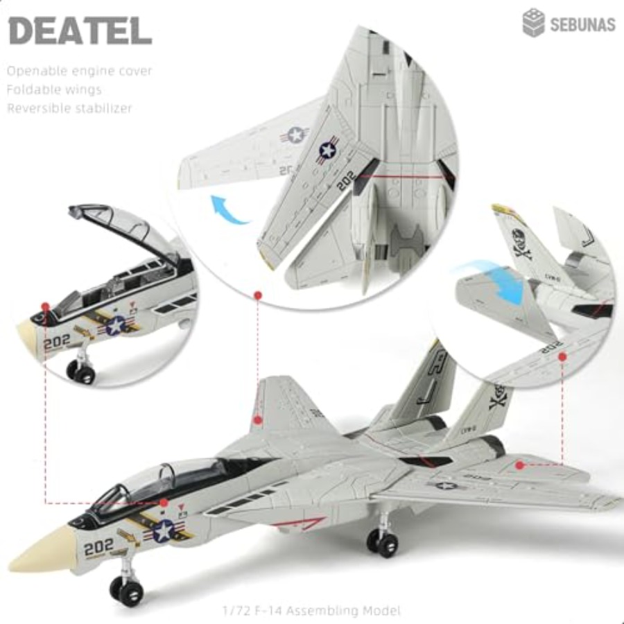 F-14 Tomcat 3D Quick Build Mod - مراجعة Model Kit Jet وسعره