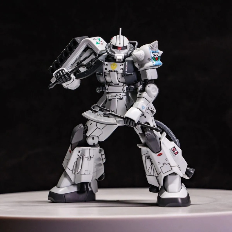 GTO ZAKU II White Wolf Shin Ma - مراجعة Model Kit Zaku وسعره