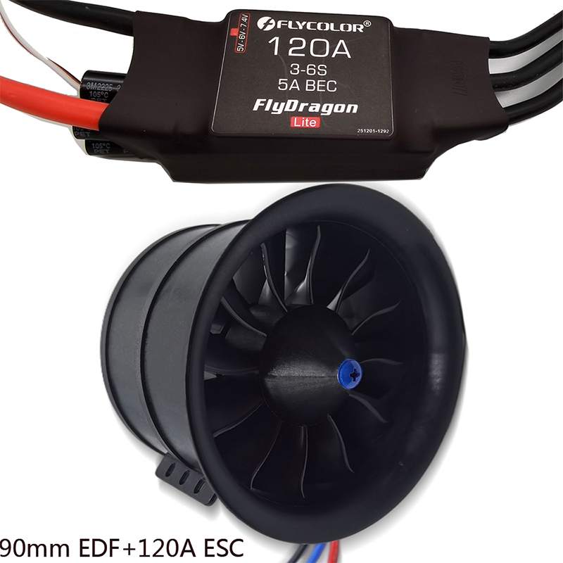 90mm EDF 12 Blades Ducted Fan  - مراجعة Model Kit Jet وسعره