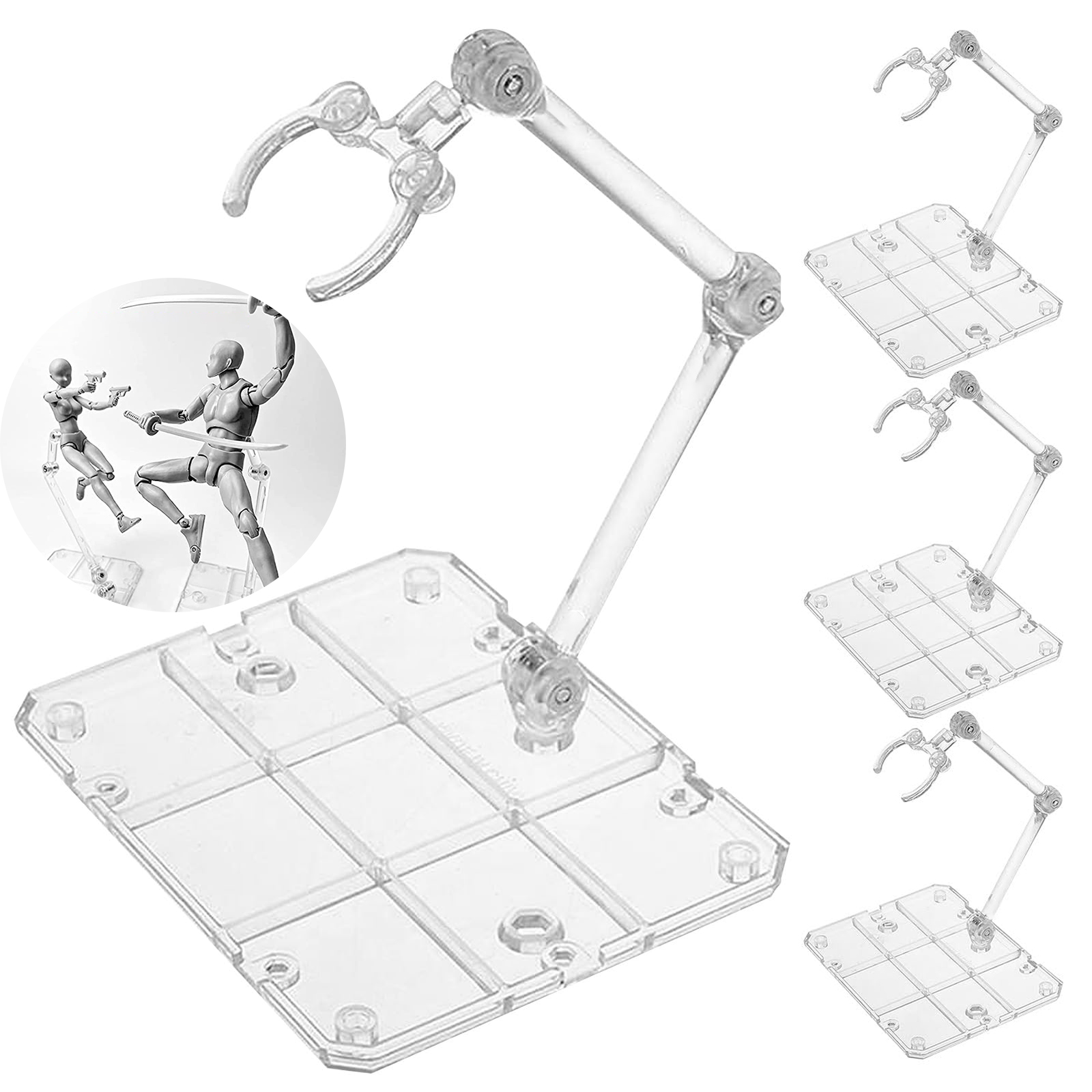 Clear Action Figure Stand,Asse - مراجعة Model Kit Eva وسعره