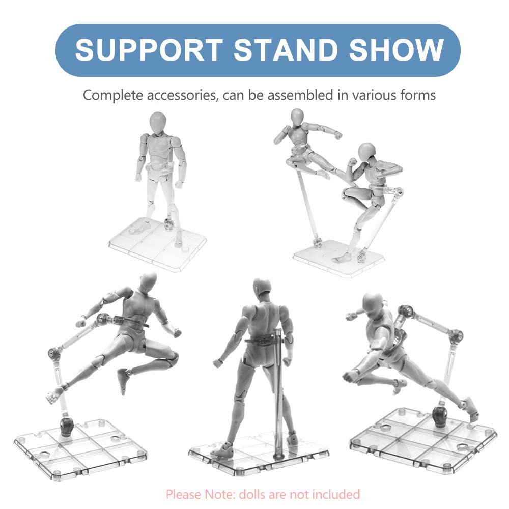 Clear Action Figure Stand,Asse - مراجعة Model Kit Eva وسعره