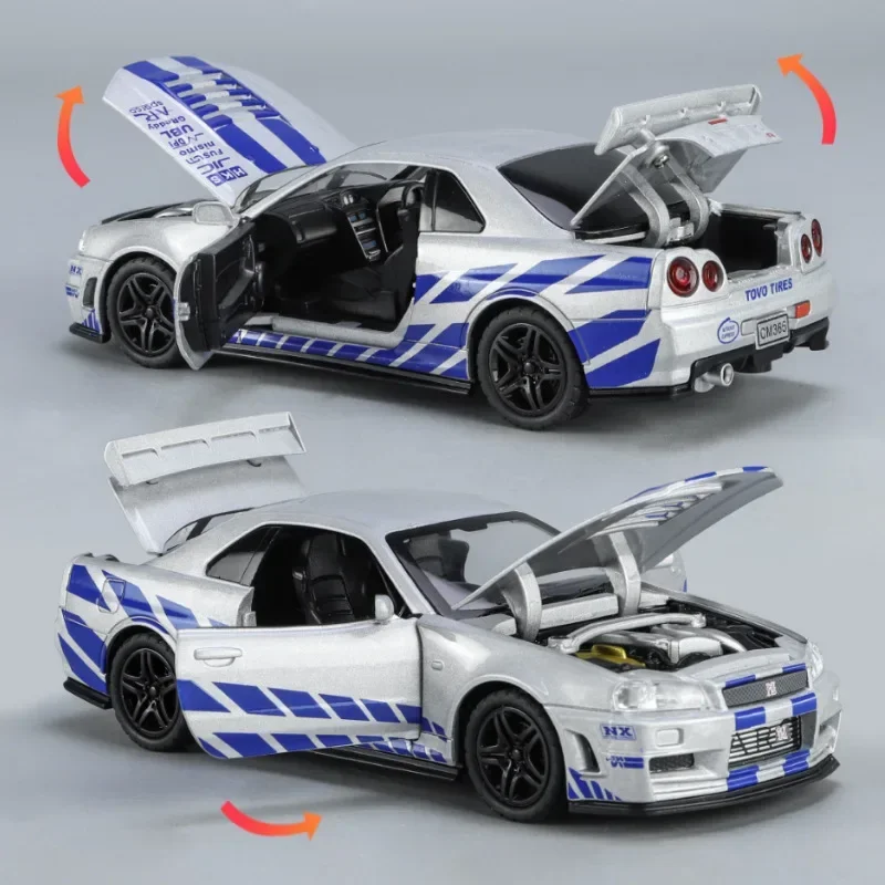 1:32 GTR R34 Skyline Fast & Fu - مراجعة Model Kit Nissan Skyline وسعره