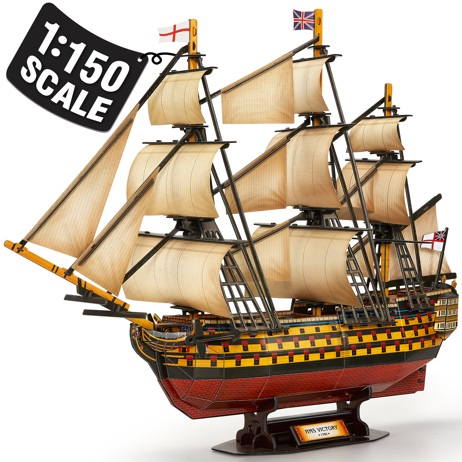 3D Puzzles Large HMS Victory V - مراجعة Model Kit Hms Victory وسعره