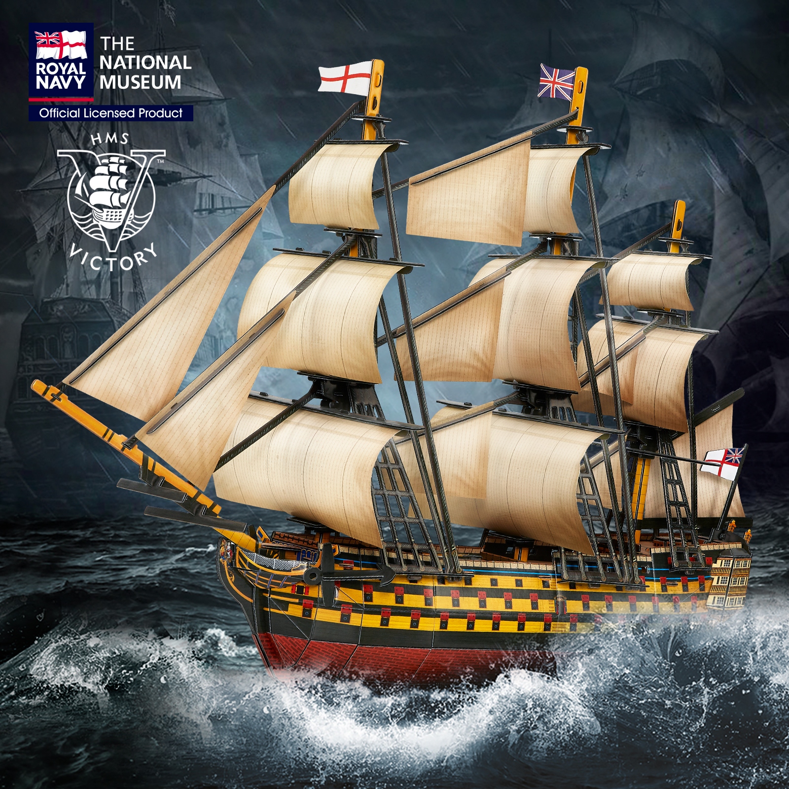 3D Puzzles Large HMS Victory V - مراجعة Model Kit Hms Victory وسعره