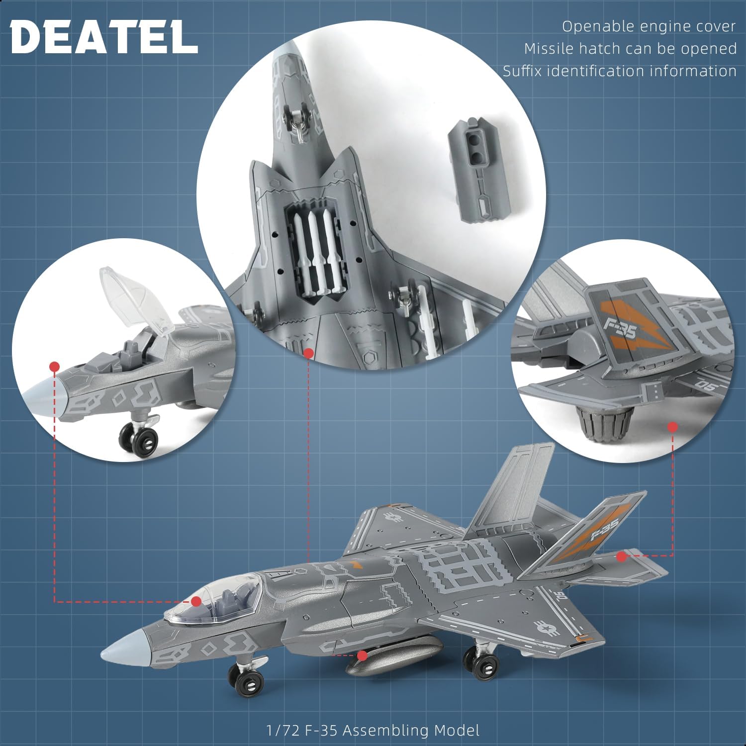 1:72 Scale F-35 Fighter Jet Qu - مراجعة Model Kit Jet وسعره