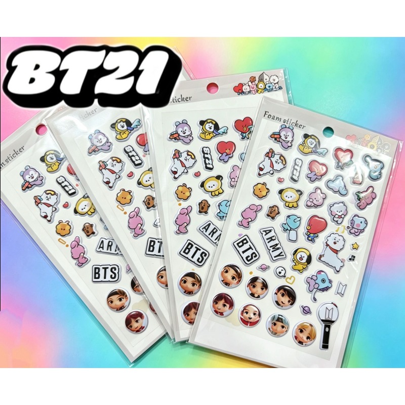 BT21 3D Bubble Stickers Cute C - مراجعة Model Kit Decals وسعره