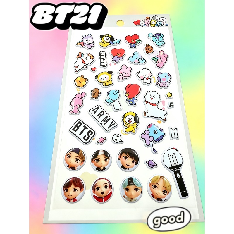 BT21 3D Bubble Stickers Cute C - مراجعة Model Kit Decals وسعره