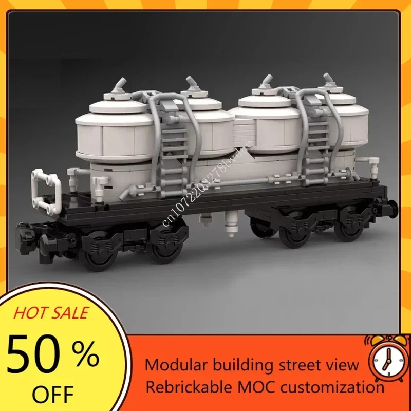 399PCS City Railway Train MOC  - مراجعة Model Kit Train وسعره
