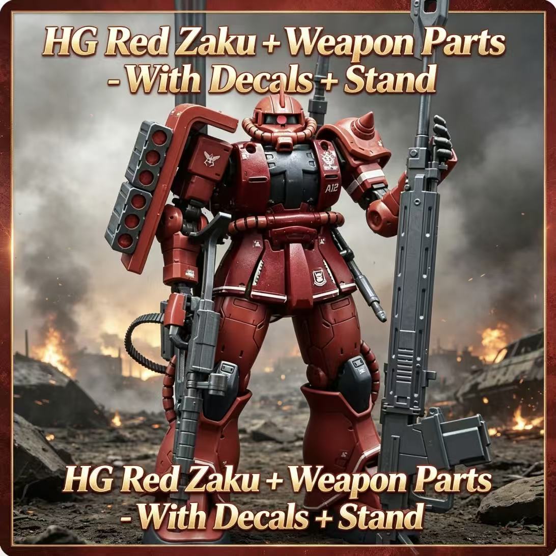 024HG Char's Custom Old Type R - مراجعة Model Kit Zaku وسعره