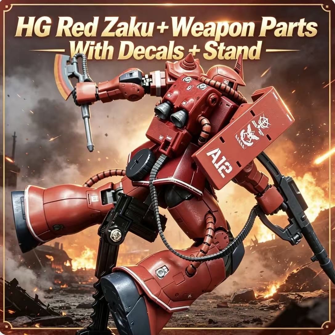 024HG Char's Custom Old Type R - مراجعة Model Kit Zaku وسعره