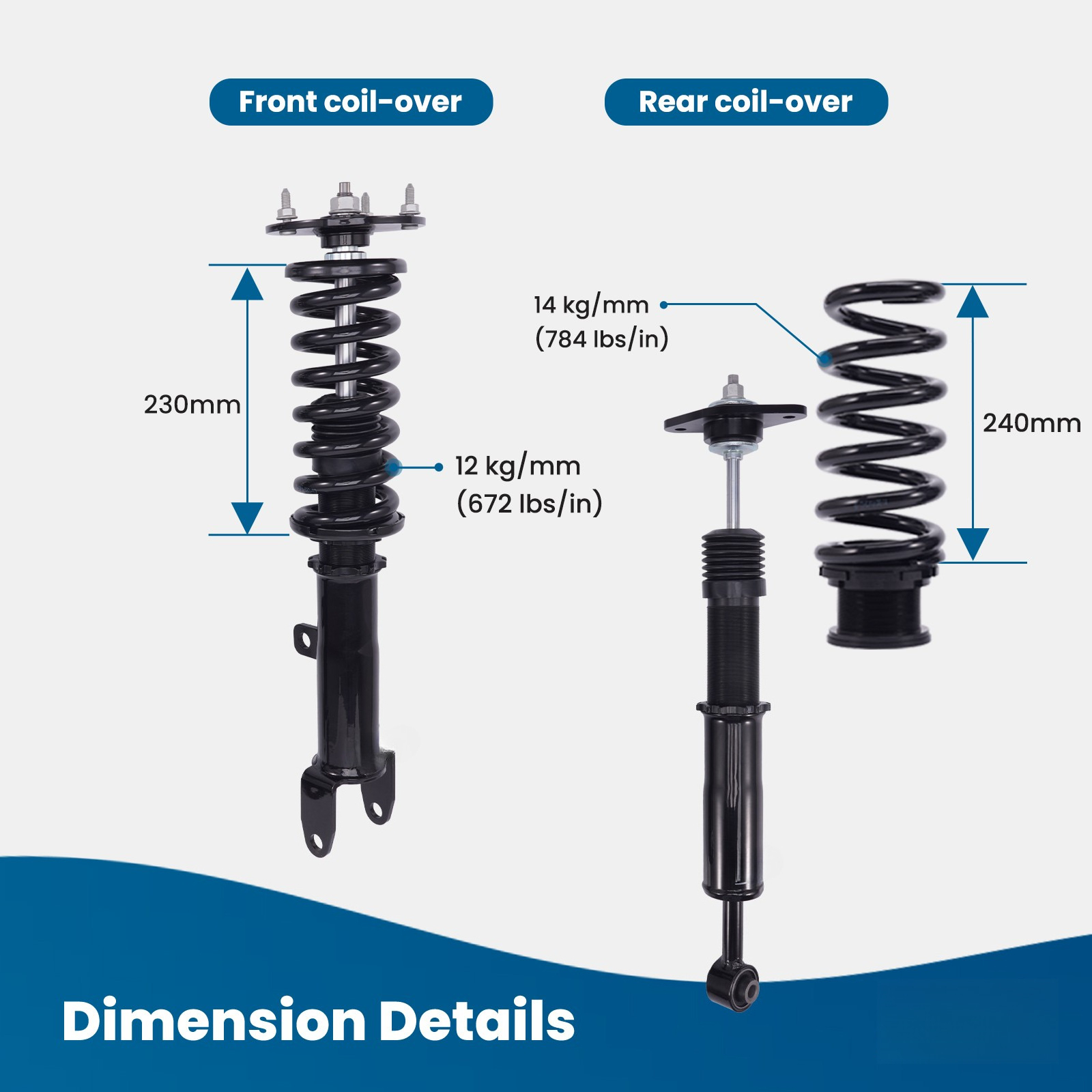 Coilovers Struts For Challenge - مراجعة Model Kit Dodge Charger وسعره