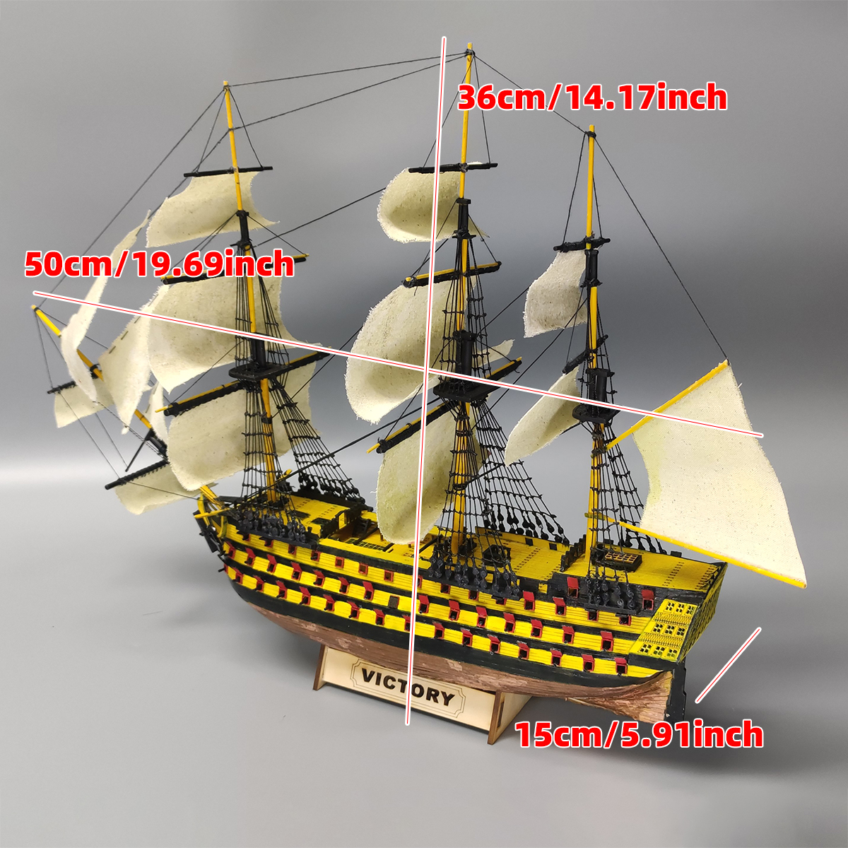 1/200 HMS Victory Ship of the  - مراجعة Model Kit Hms Victory وسعره