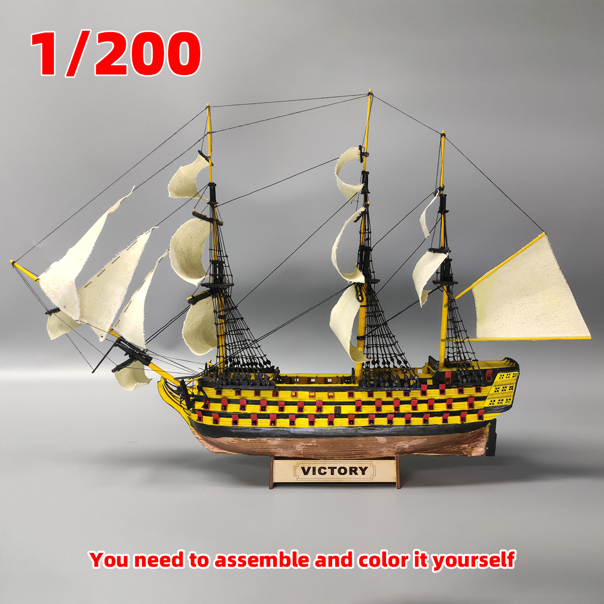 1/200 HMS Victory Ship of the  - مراجعة Model Kit Hms Victory وسعره