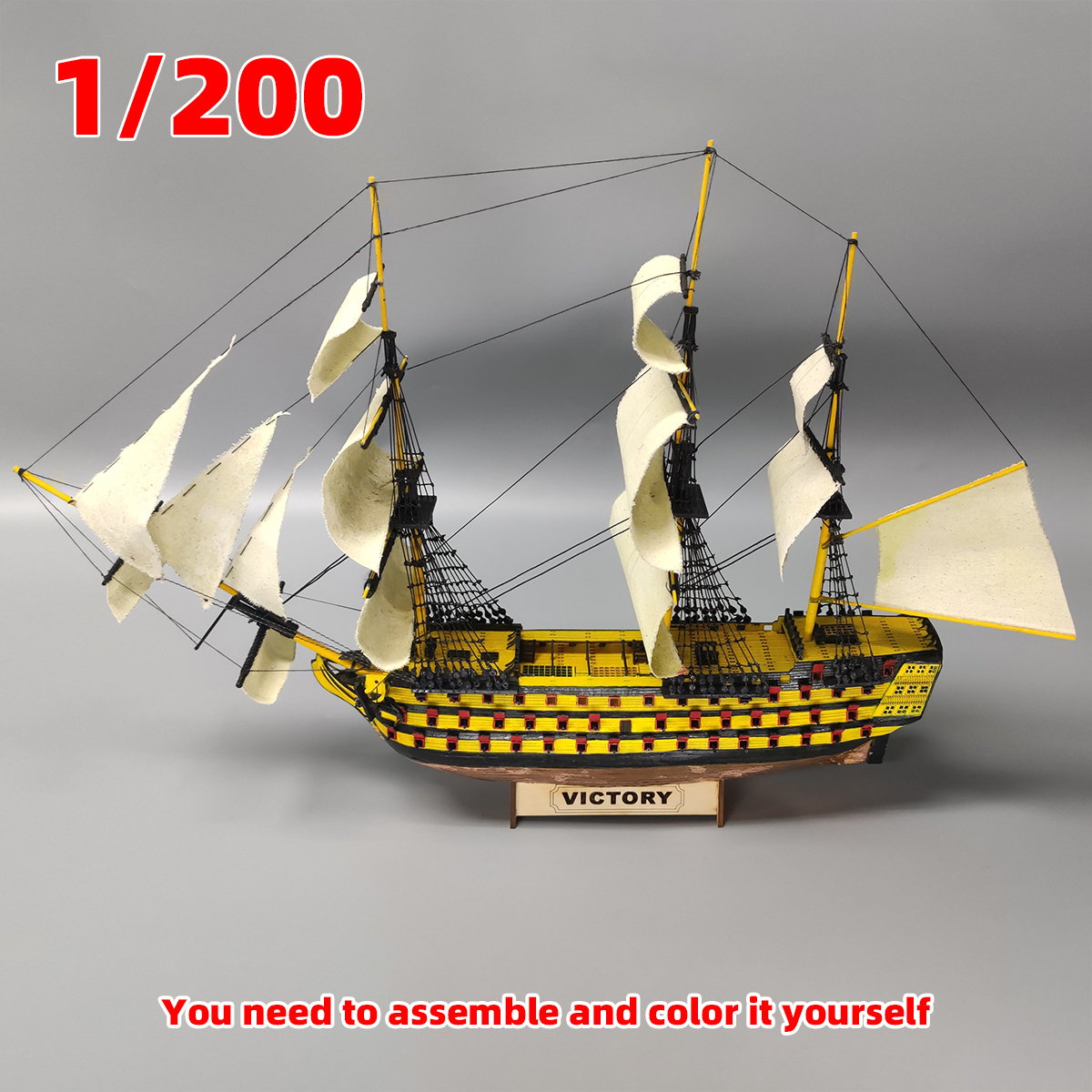 1/200 HMS Victory Ship of the  - مراجعة Model Kit Hms Victory وسعره